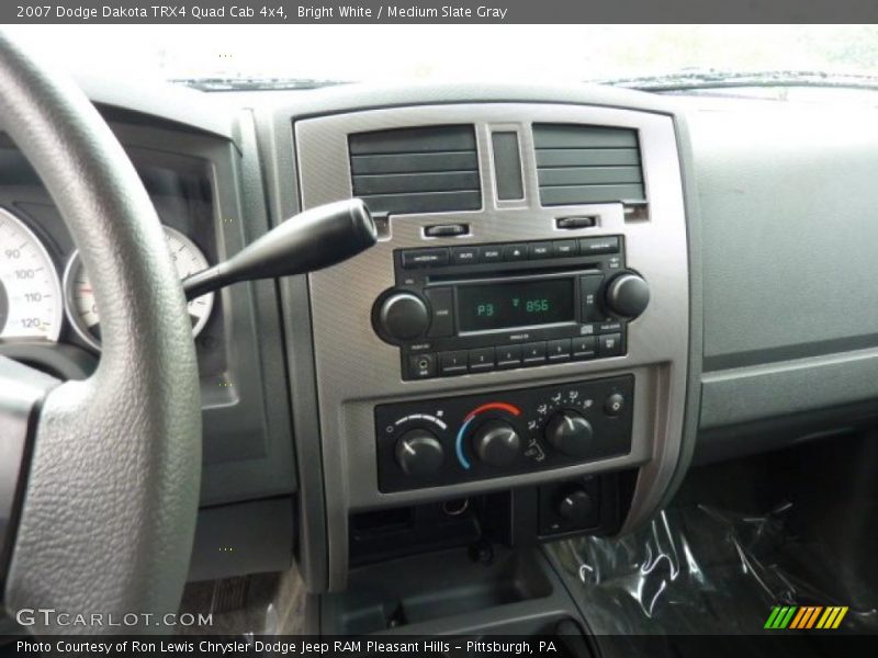 Bright White / Medium Slate Gray 2007 Dodge Dakota TRX4 Quad Cab 4x4