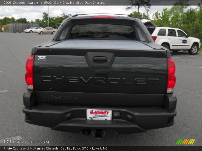 Dark Gray Metallic / Dark Charcoal 2003 Chevrolet Avalanche 1500