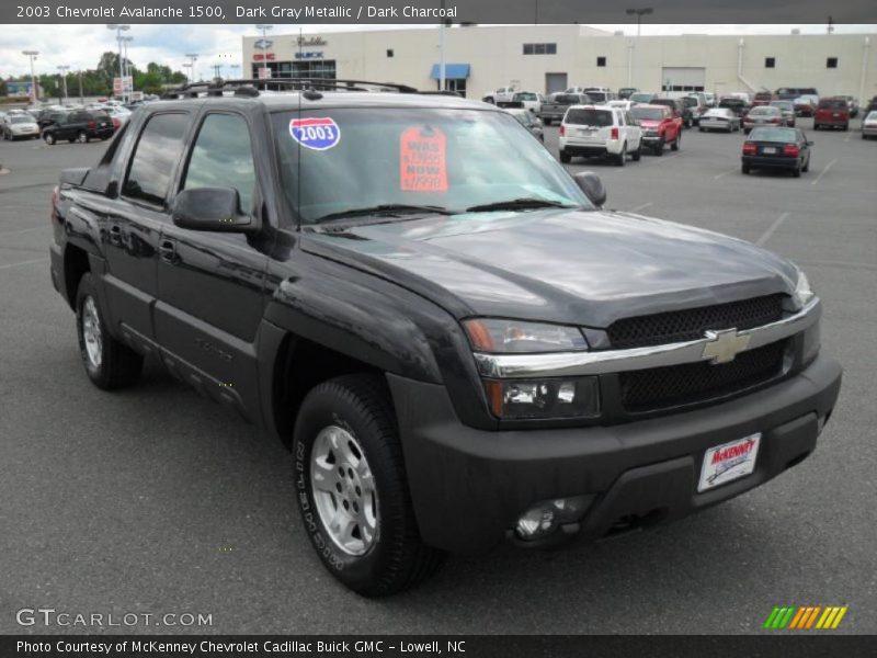 Dark Gray Metallic / Dark Charcoal 2003 Chevrolet Avalanche 1500