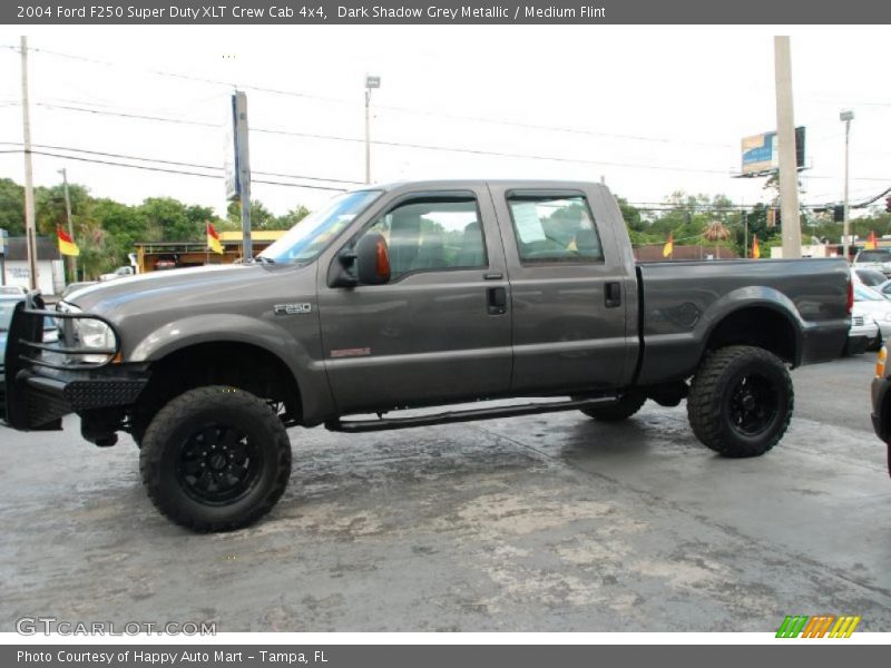 Dark Shadow Grey Metallic / Medium Flint 2004 Ford F250 Super Duty XLT Crew Cab 4x4