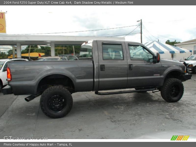 Dark Shadow Grey Metallic / Medium Flint 2004 Ford F250 Super Duty XLT Crew Cab 4x4