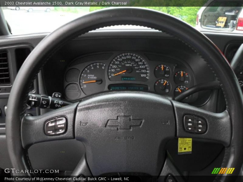 Dark Gray Metallic / Dark Charcoal 2003 Chevrolet Avalanche 1500