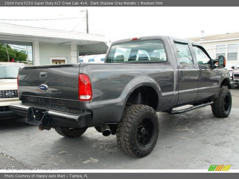 Dark Shadow Grey Metallic / Medium Flint 2004 Ford F250 Super Duty XLT Crew Cab 4x4