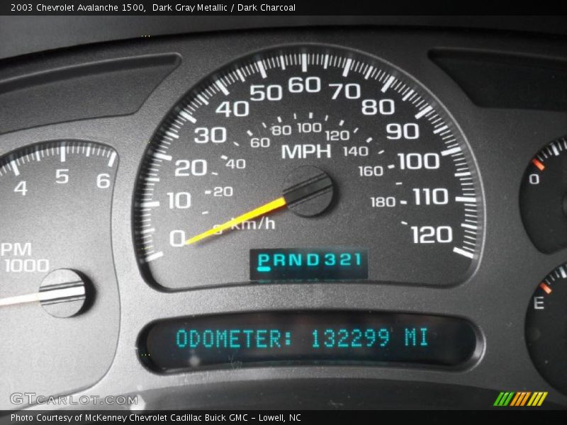 Dark Gray Metallic / Dark Charcoal 2003 Chevrolet Avalanche 1500