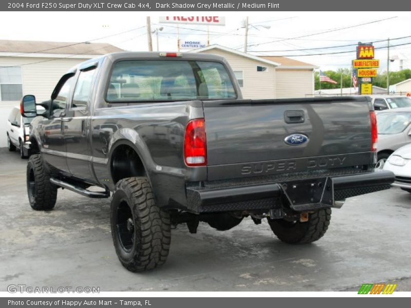 Dark Shadow Grey Metallic / Medium Flint 2004 Ford F250 Super Duty XLT Crew Cab 4x4