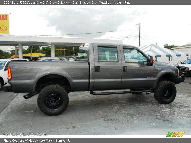 Dark Shadow Grey Metallic / Medium Flint 2004 Ford F250 Super Duty XLT Crew Cab 4x4