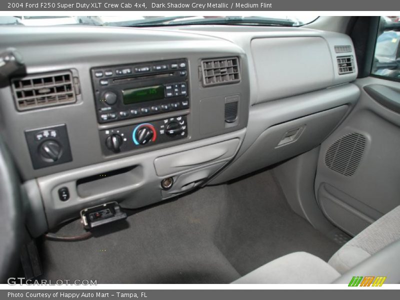 Dark Shadow Grey Metallic / Medium Flint 2004 Ford F250 Super Duty XLT Crew Cab 4x4
