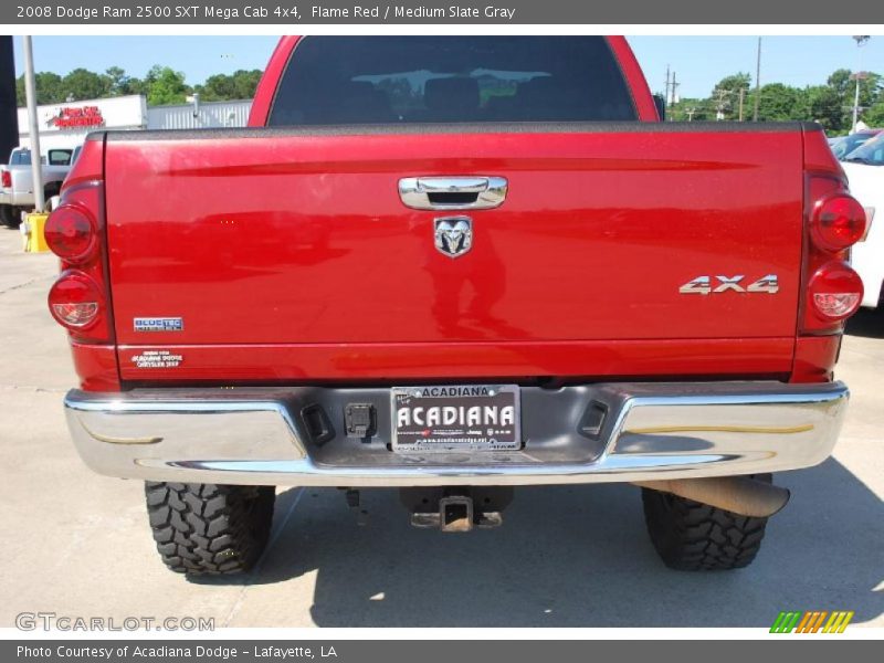 Flame Red / Medium Slate Gray 2008 Dodge Ram 2500 SXT Mega Cab 4x4