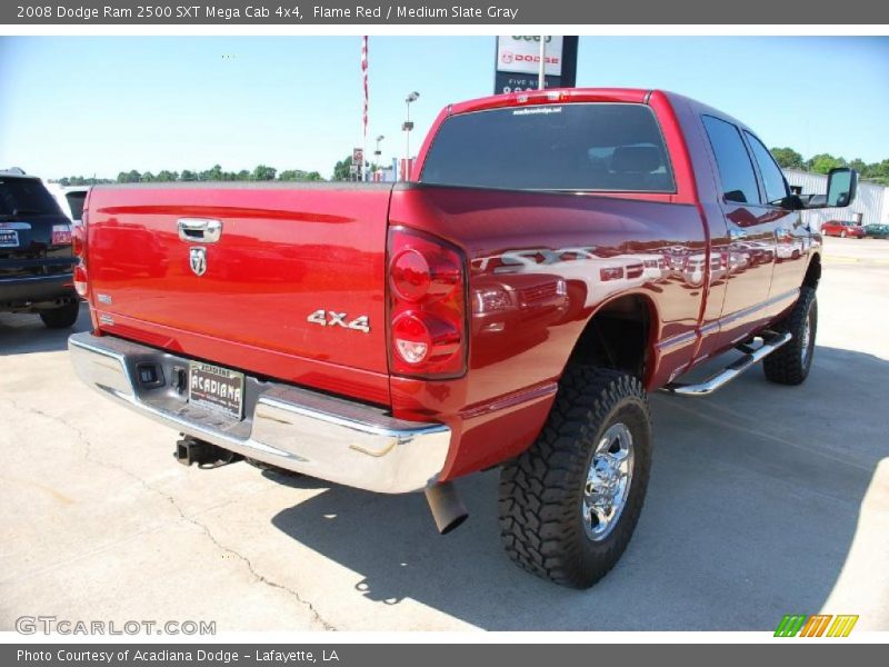Flame Red / Medium Slate Gray 2008 Dodge Ram 2500 SXT Mega Cab 4x4