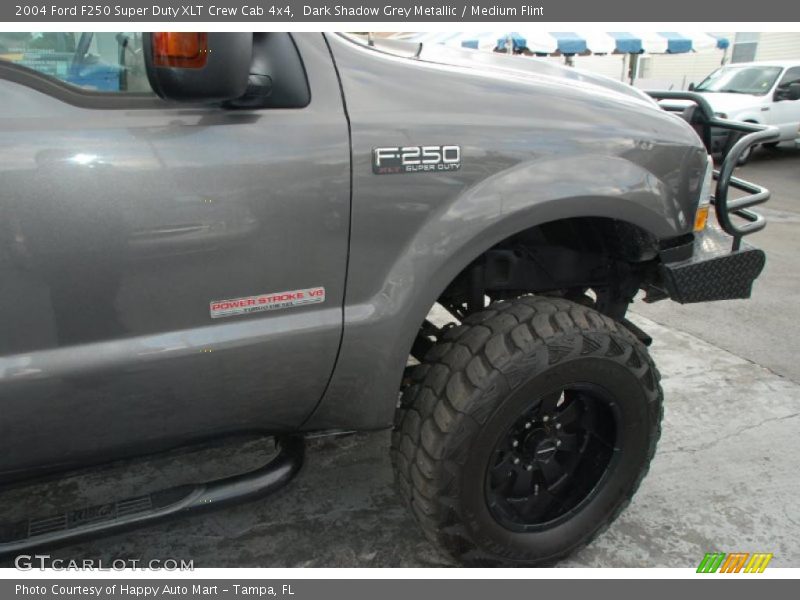 Dark Shadow Grey Metallic / Medium Flint 2004 Ford F250 Super Duty XLT Crew Cab 4x4