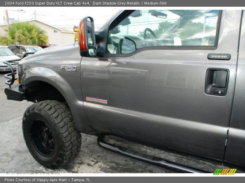 Dark Shadow Grey Metallic / Medium Flint 2004 Ford F250 Super Duty XLT Crew Cab 4x4