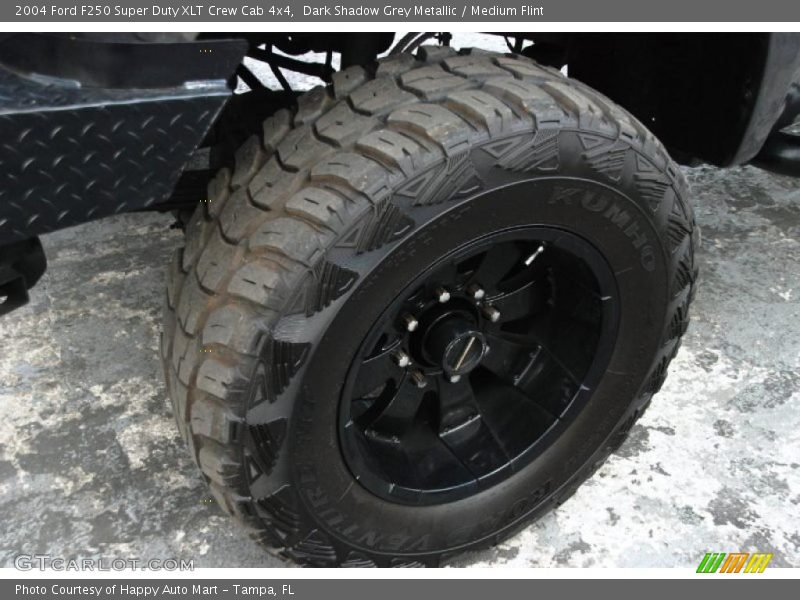 Dark Shadow Grey Metallic / Medium Flint 2004 Ford F250 Super Duty XLT Crew Cab 4x4