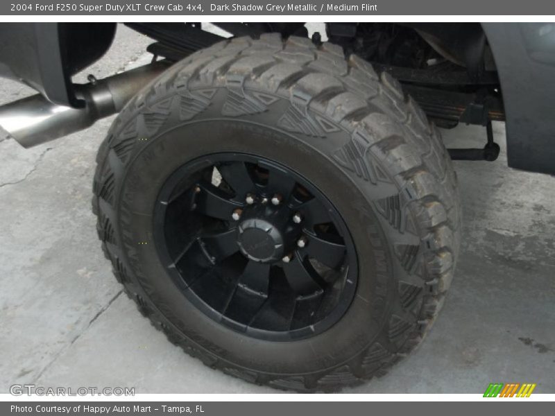 Dark Shadow Grey Metallic / Medium Flint 2004 Ford F250 Super Duty XLT Crew Cab 4x4