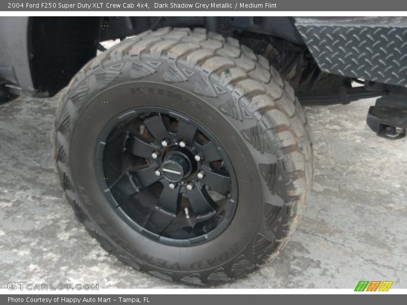 Dark Shadow Grey Metallic / Medium Flint 2004 Ford F250 Super Duty XLT Crew Cab 4x4