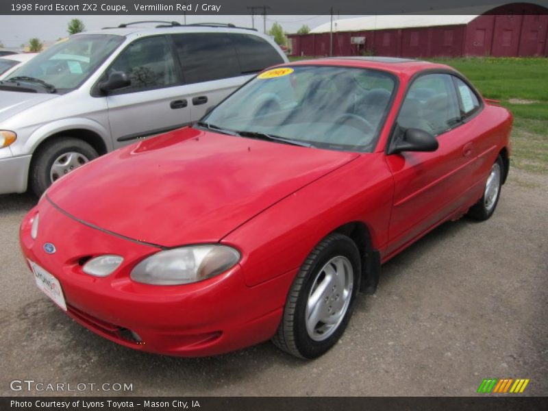 Vermillion Red / Gray 1998 Ford Escort ZX2 Coupe