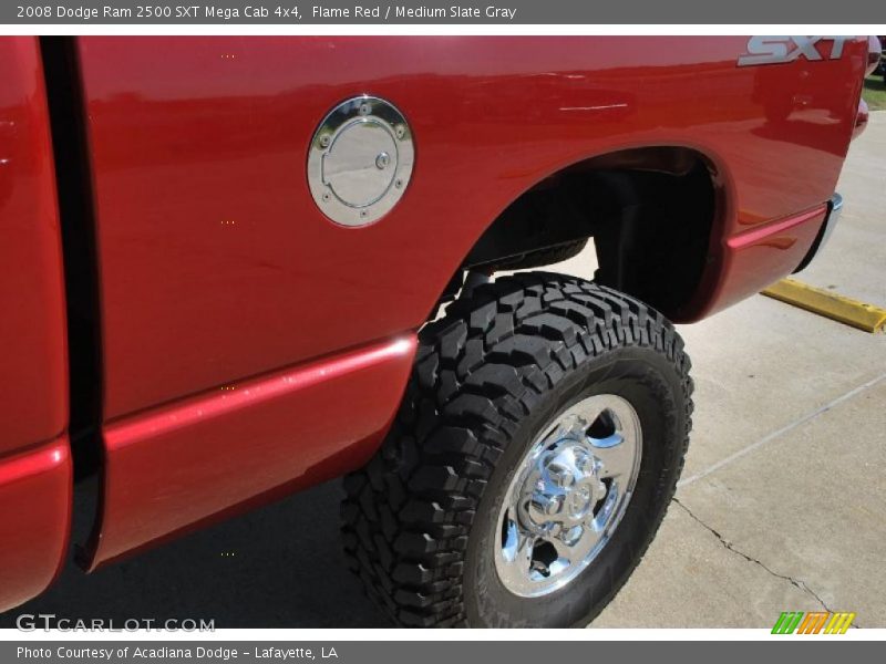 Flame Red / Medium Slate Gray 2008 Dodge Ram 2500 SXT Mega Cab 4x4