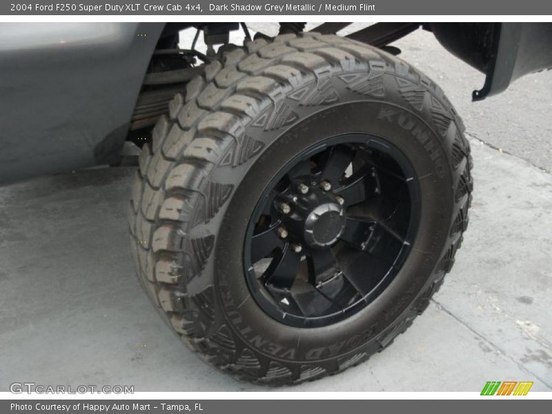 Dark Shadow Grey Metallic / Medium Flint 2004 Ford F250 Super Duty XLT Crew Cab 4x4