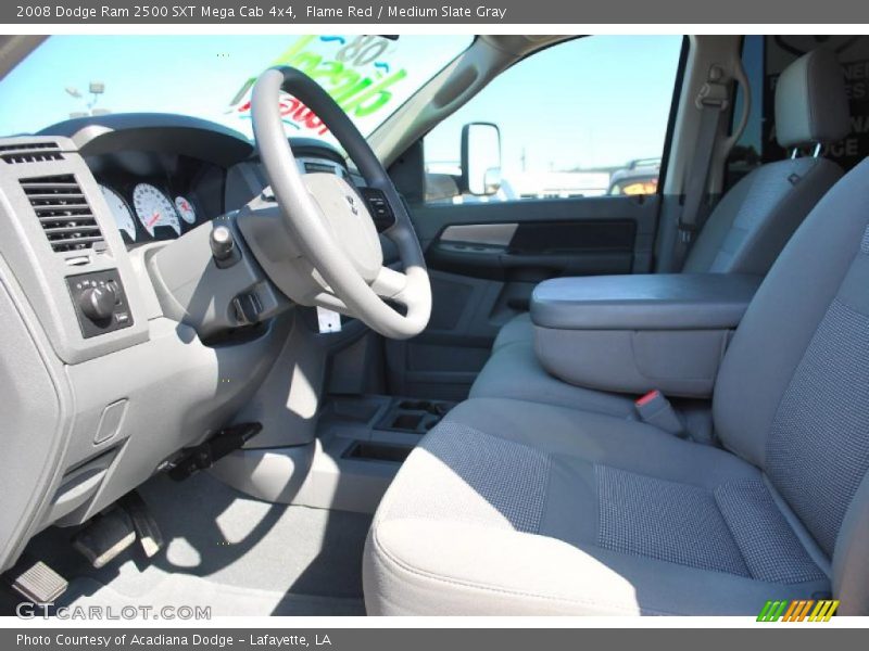Flame Red / Medium Slate Gray 2008 Dodge Ram 2500 SXT Mega Cab 4x4