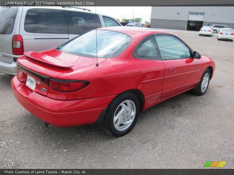 Vermillion Red / Gray 1998 Ford Escort ZX2 Coupe