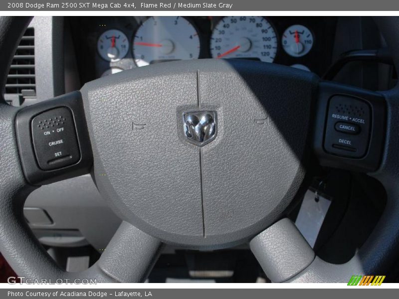 Flame Red / Medium Slate Gray 2008 Dodge Ram 2500 SXT Mega Cab 4x4