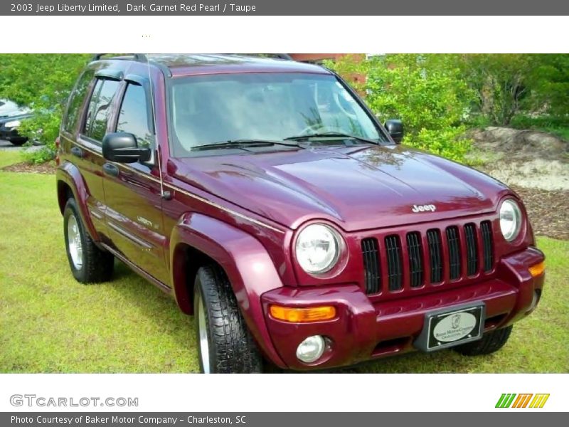 Dark Garnet Red Pearl / Taupe 2003 Jeep Liberty Limited
