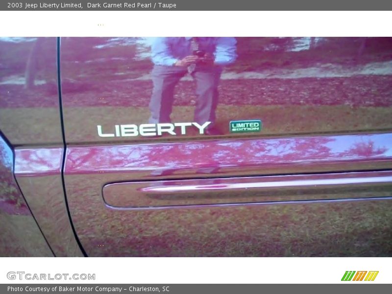 Dark Garnet Red Pearl / Taupe 2003 Jeep Liberty Limited