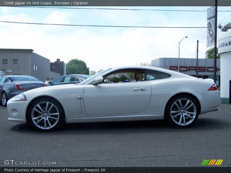 Porcelain / Caramel 2008 Jaguar XK XK8 Coupe