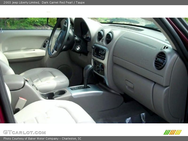 Dark Garnet Red Pearl / Taupe 2003 Jeep Liberty Limited