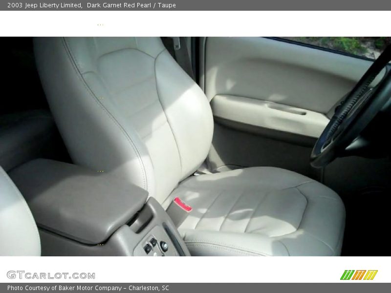 Dark Garnet Red Pearl / Taupe 2003 Jeep Liberty Limited