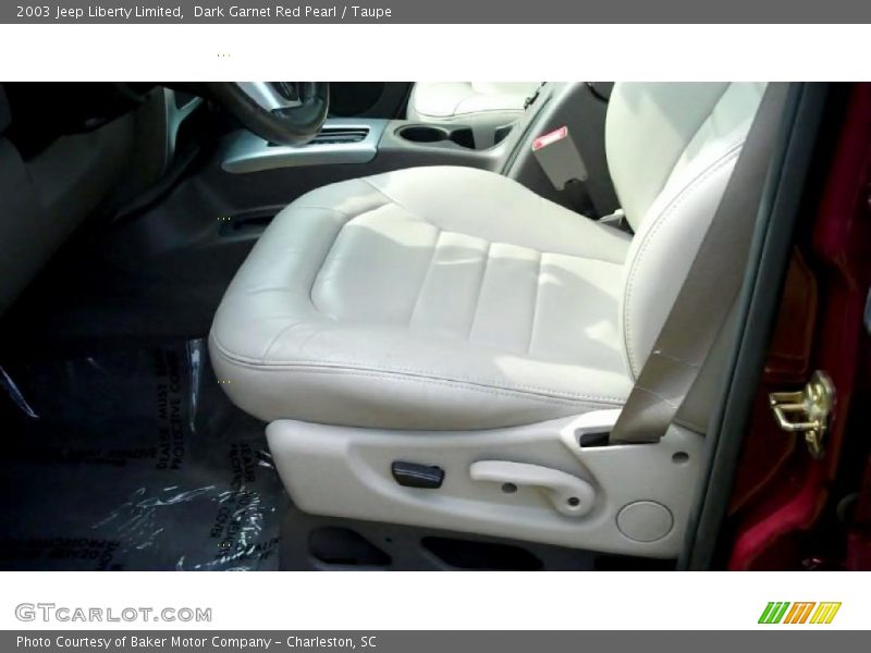 Dark Garnet Red Pearl / Taupe 2003 Jeep Liberty Limited