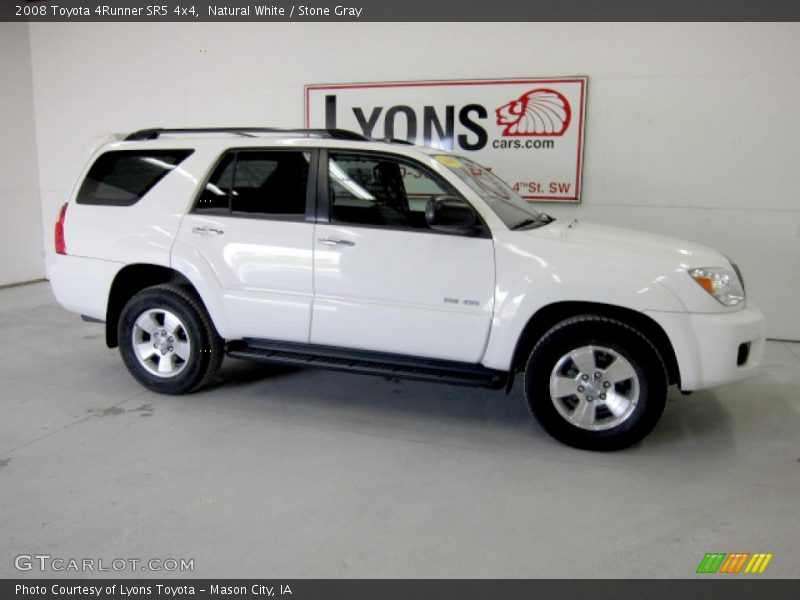 Natural White / Stone Gray 2008 Toyota 4Runner SR5 4x4