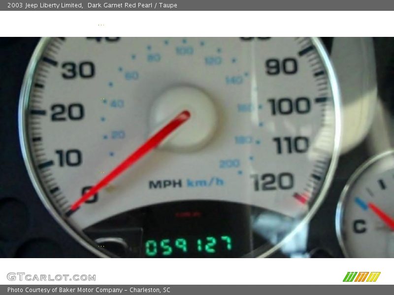 Dark Garnet Red Pearl / Taupe 2003 Jeep Liberty Limited