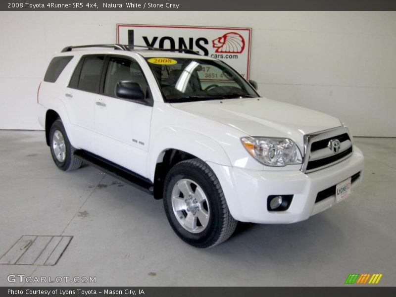 Natural White / Stone Gray 2008 Toyota 4Runner SR5 4x4