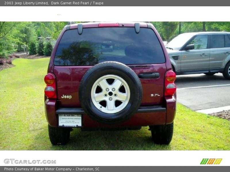 Dark Garnet Red Pearl / Taupe 2003 Jeep Liberty Limited