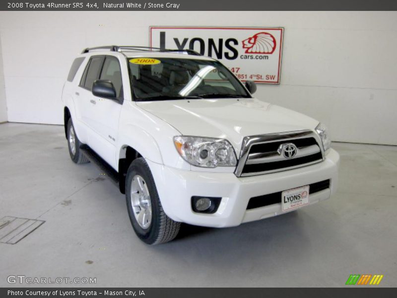 Natural White / Stone Gray 2008 Toyota 4Runner SR5 4x4