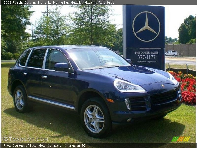 Marine Blue Metallic / Havanna/Sand Beige 2008 Porsche Cayenne Tiptronic