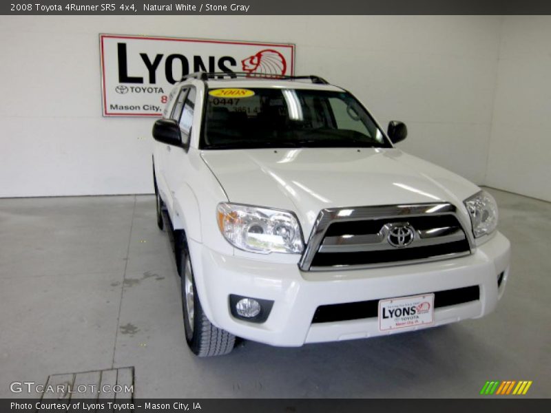 Natural White / Stone Gray 2008 Toyota 4Runner SR5 4x4