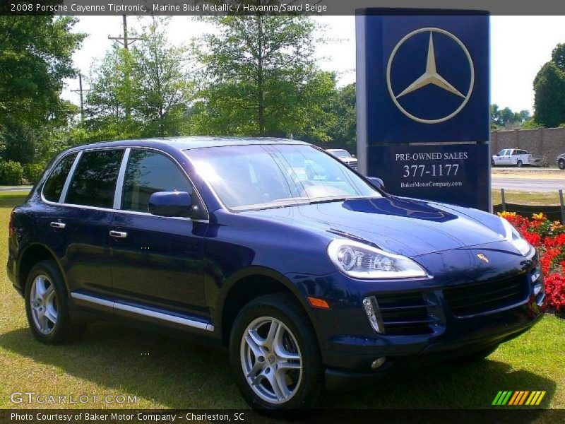 Marine Blue Metallic / Havanna/Sand Beige 2008 Porsche Cayenne Tiptronic