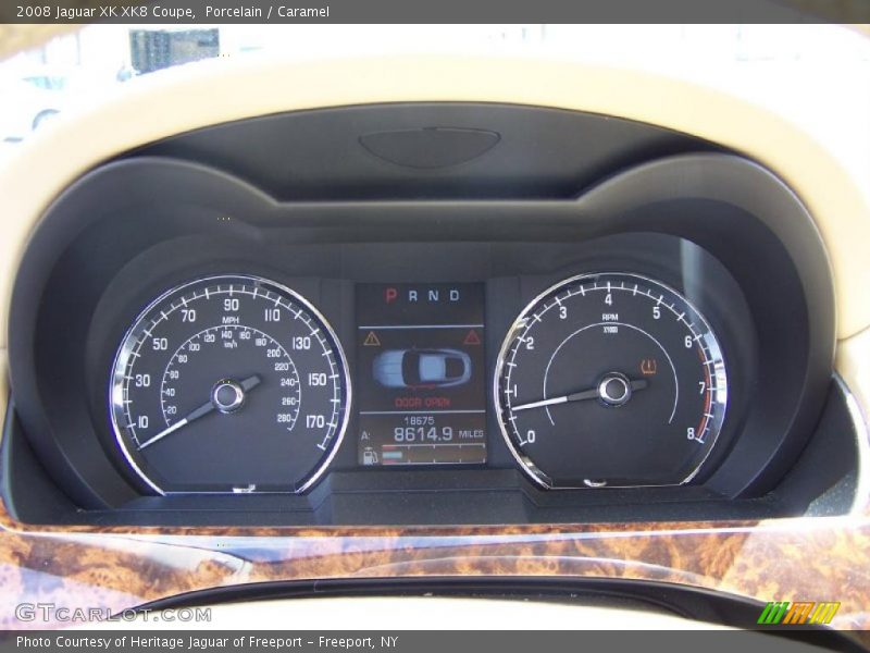 Porcelain / Caramel 2008 Jaguar XK XK8 Coupe