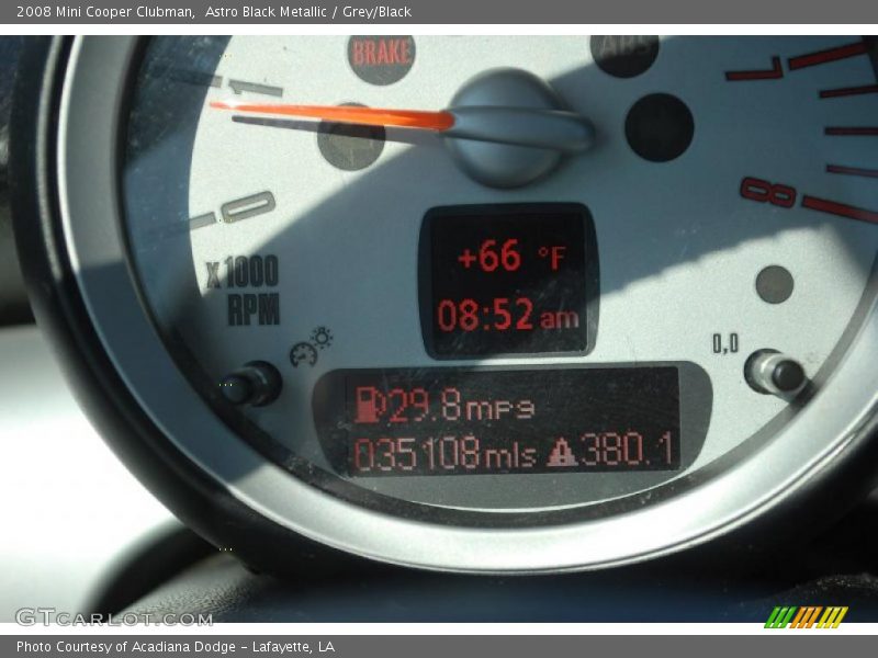 Astro Black Metallic / Grey/Black 2008 Mini Cooper Clubman