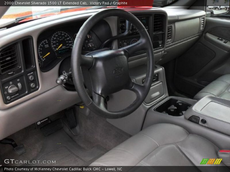 Victory Red / Graphite 2000 Chevrolet Silverado 1500 LT Extended Cab