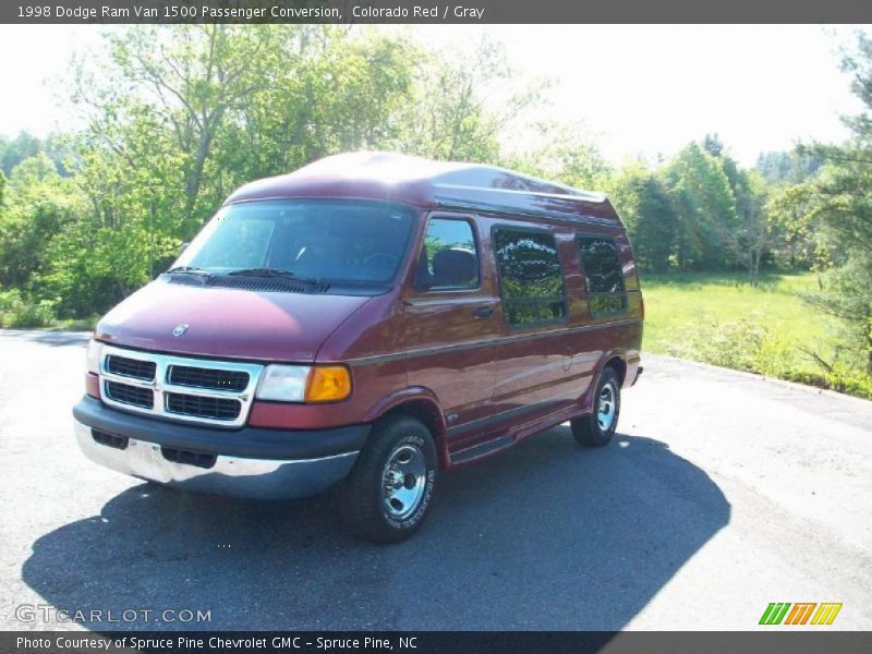 Colorado Red / Gray 1998 Dodge Ram Van 1500 Passenger Conversion