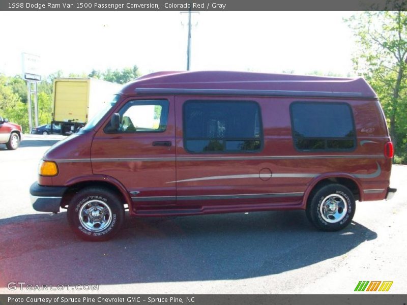 Colorado Red / Gray 1998 Dodge Ram Van 1500 Passenger Conversion
