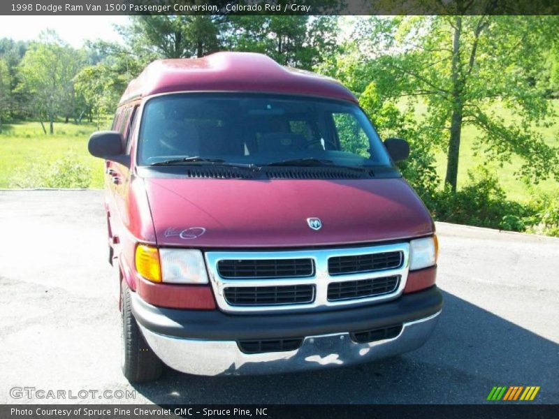 Colorado Red / Gray 1998 Dodge Ram Van 1500 Passenger Conversion