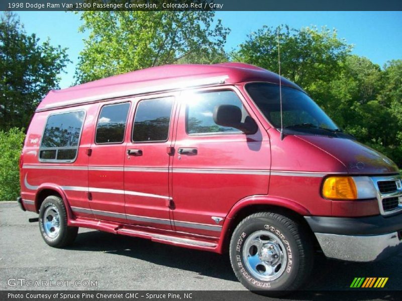 Colorado Red / Gray 1998 Dodge Ram Van 1500 Passenger Conversion