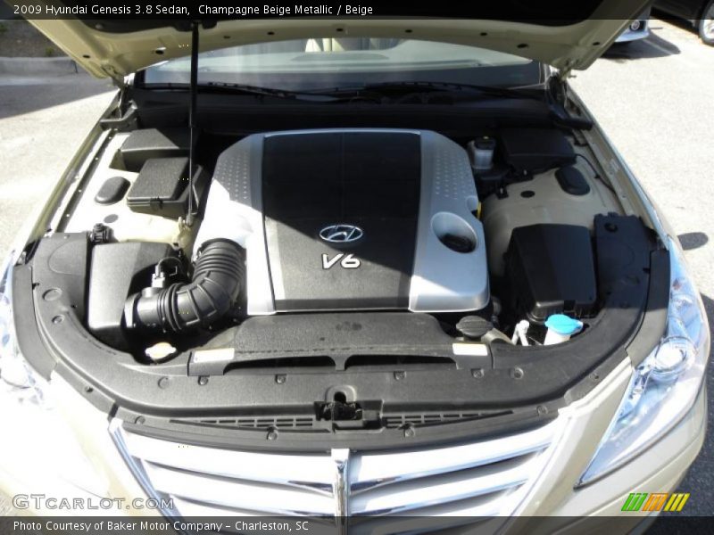Champagne Beige Metallic / Beige 2009 Hyundai Genesis 3.8 Sedan