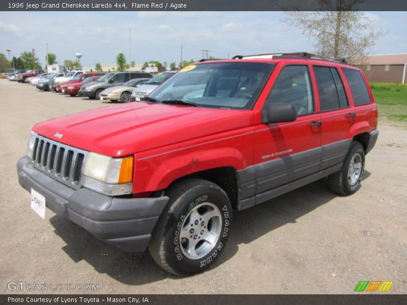 Flame Red / Agate 1996 Jeep Grand Cherokee Laredo 4x4