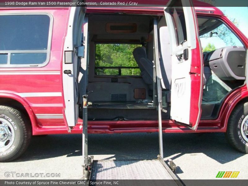 Colorado Red / Gray 1998 Dodge Ram Van 1500 Passenger Conversion