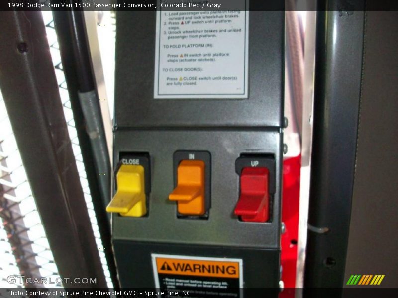 Colorado Red / Gray 1998 Dodge Ram Van 1500 Passenger Conversion