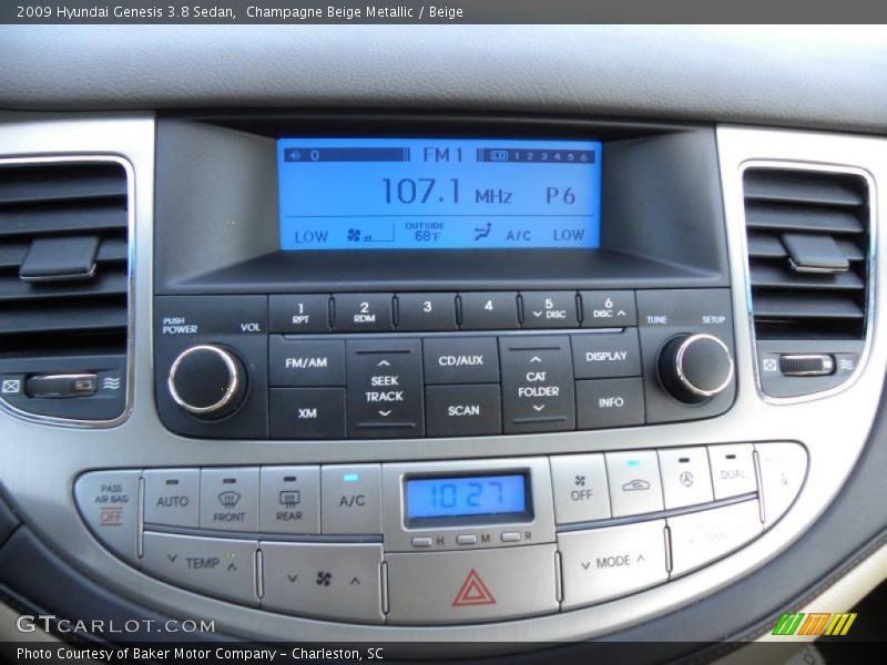 Champagne Beige Metallic / Beige 2009 Hyundai Genesis 3.8 Sedan